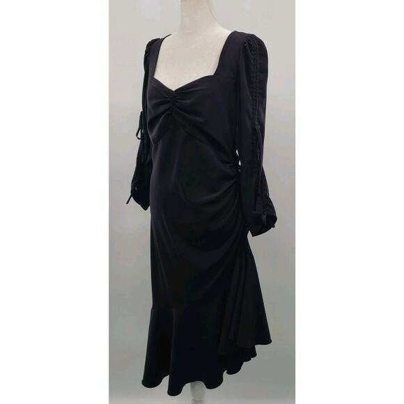 Rodarte X Universal Standard Asymmetrical Dress Size 2XS Black Evening Cocktail - Picture 3 of 16